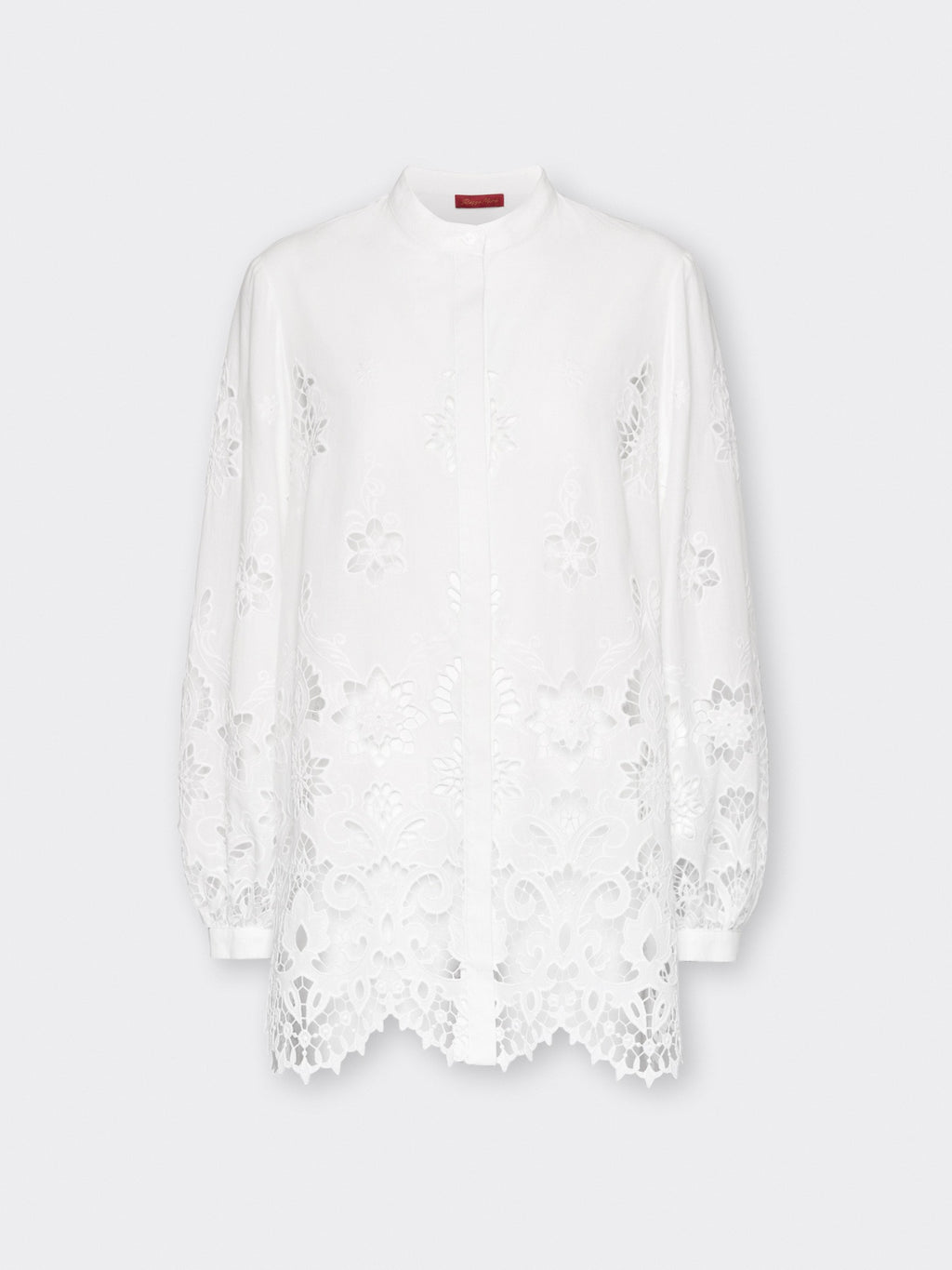 Camicia in pizzo traforato