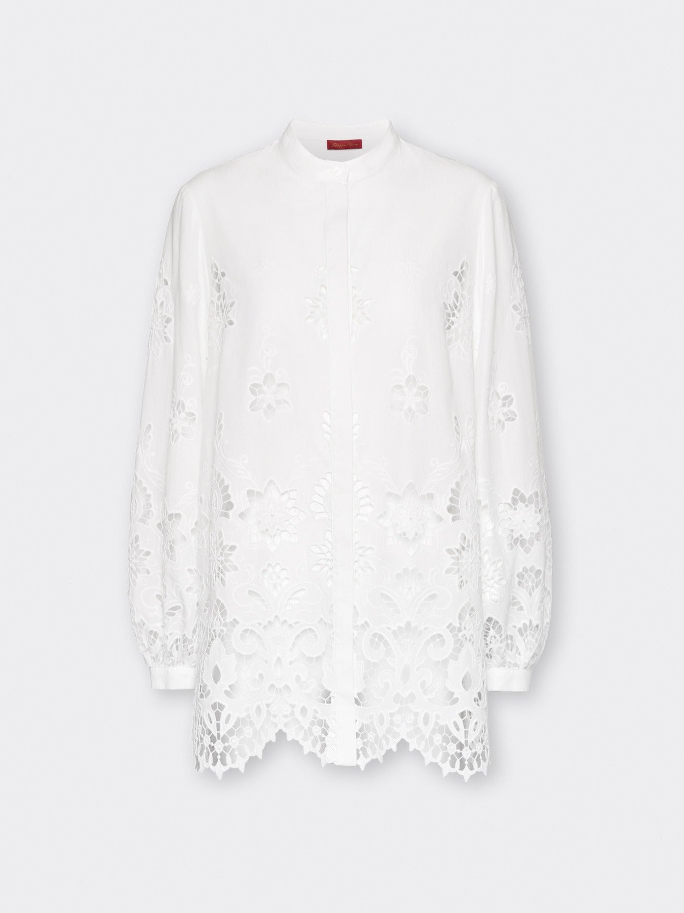 Camicia in pizzo traforato