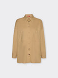 Camicia lunga in gabardina