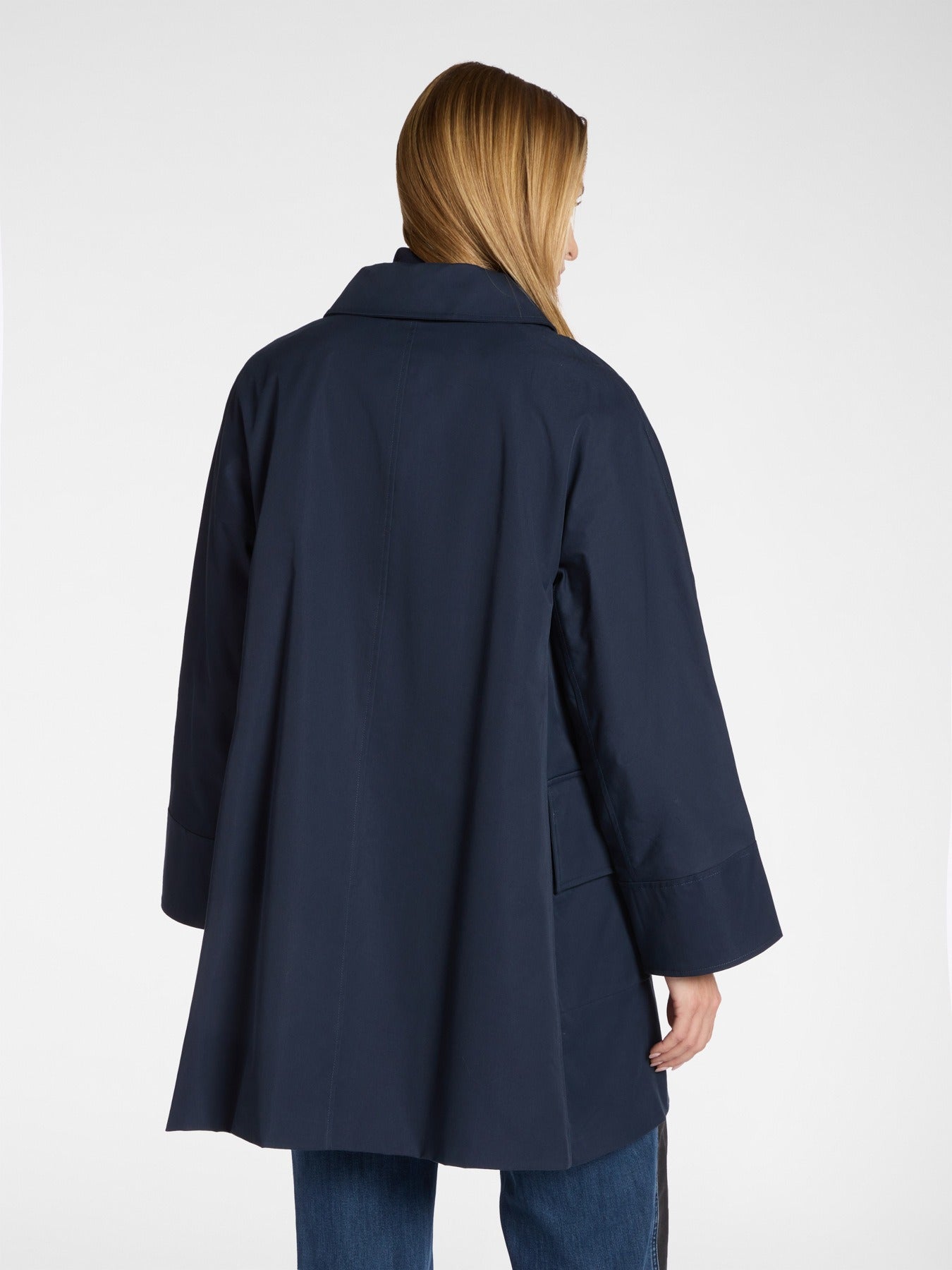 Trench doppiopetto in gabardine