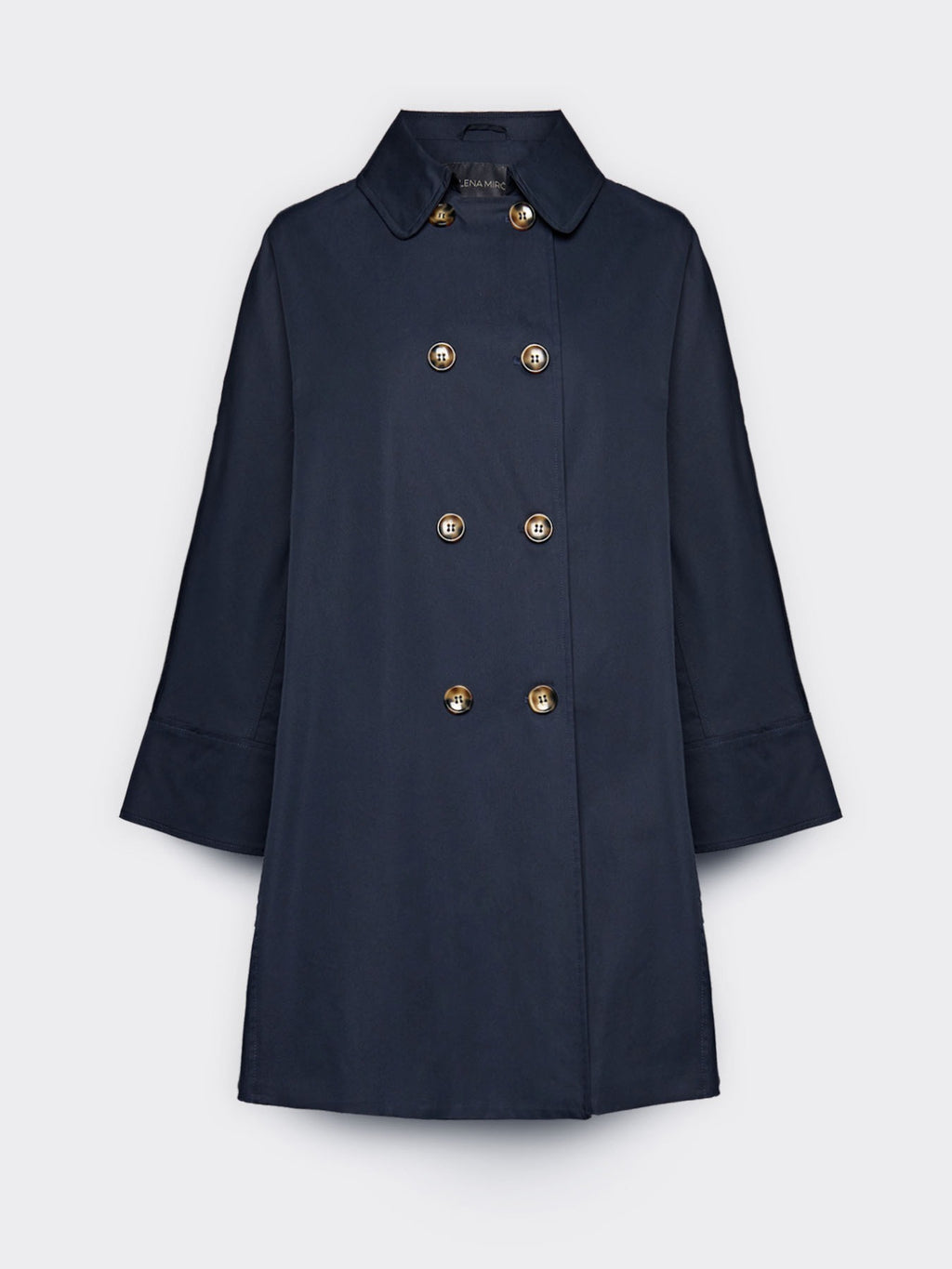 Trench doppiopetto in gabardine
