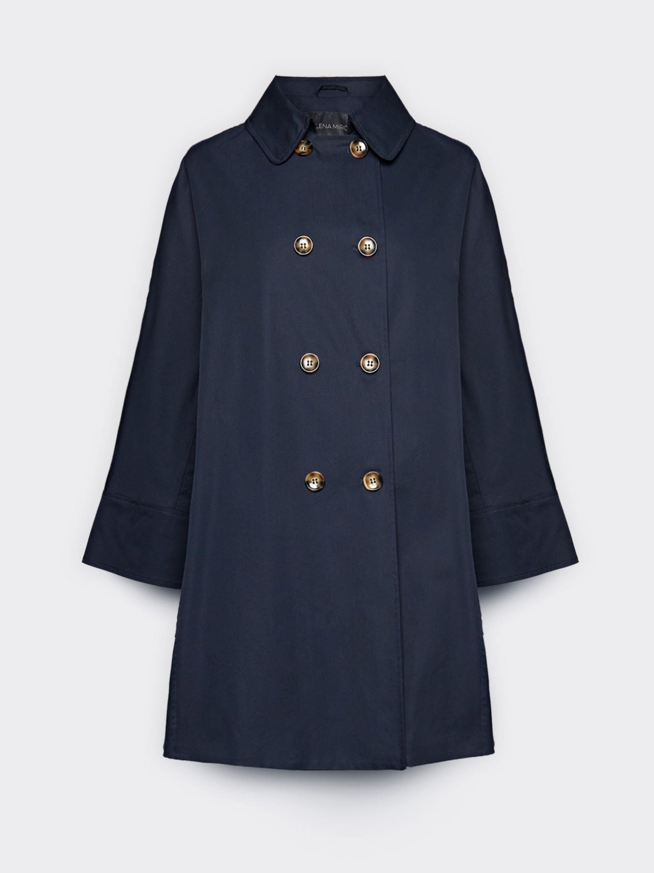 Trench doppiopetto in gabardine