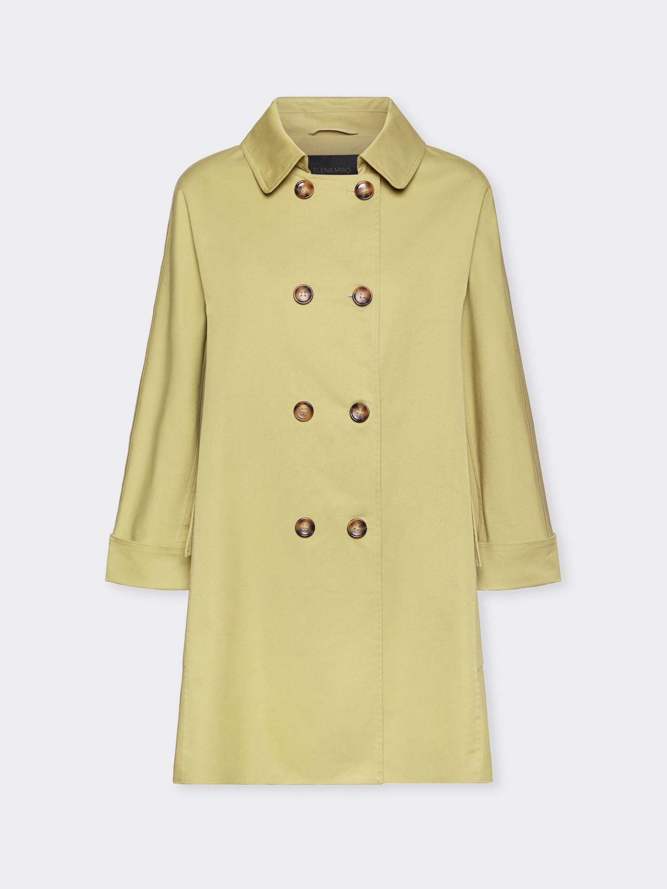 Trench doppiopetto in gabardine