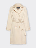 Trench doppiopetto in gabardina