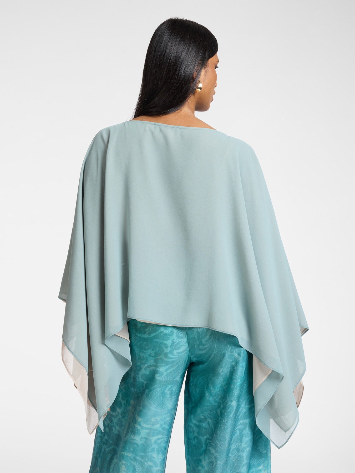 Mantella doppia in georgette