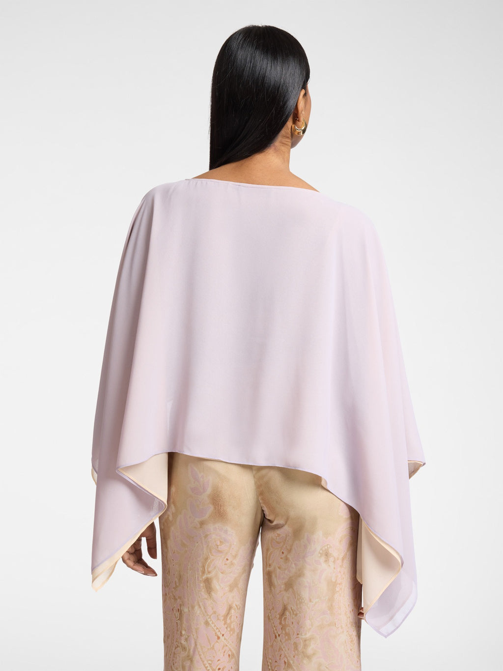 Mantella doppia in georgette