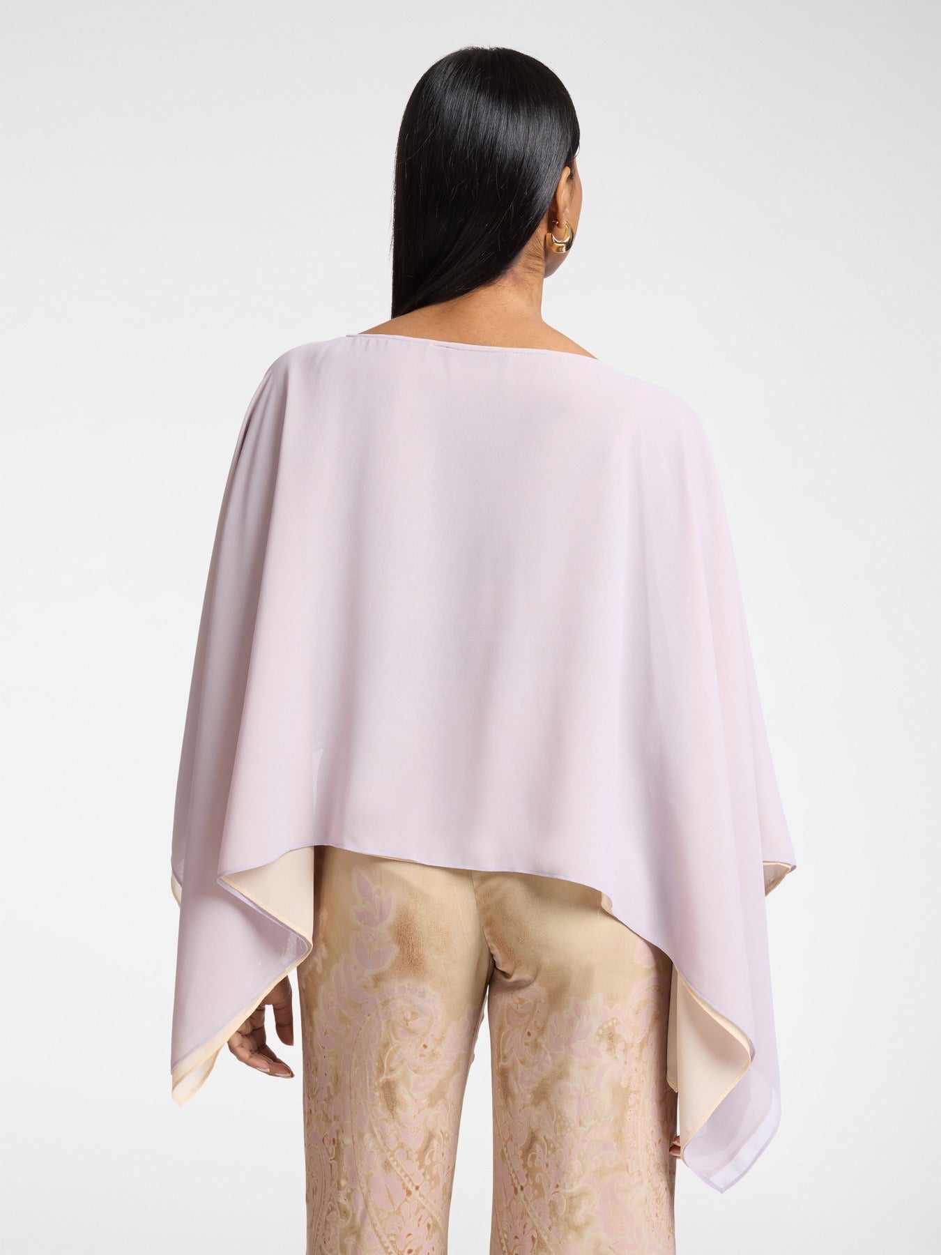 Mantella doppia in georgette