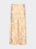 Pantaloni cropped jacquard