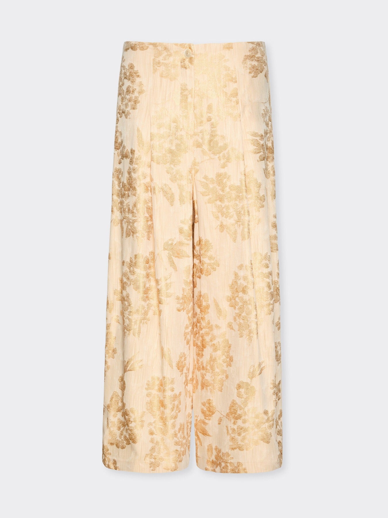 Pantaloni cropped jacquard