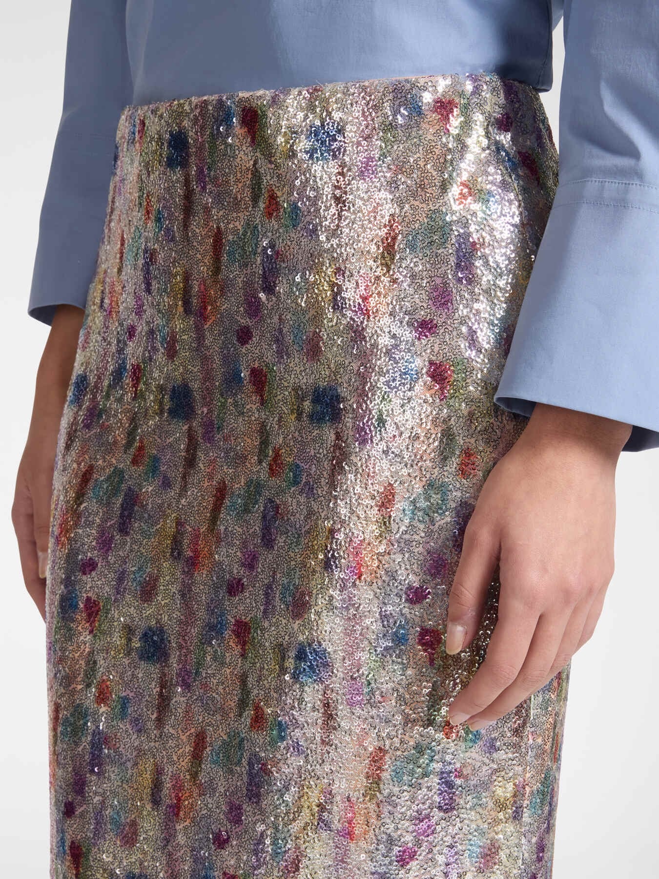Gonna in tulle con paillettes